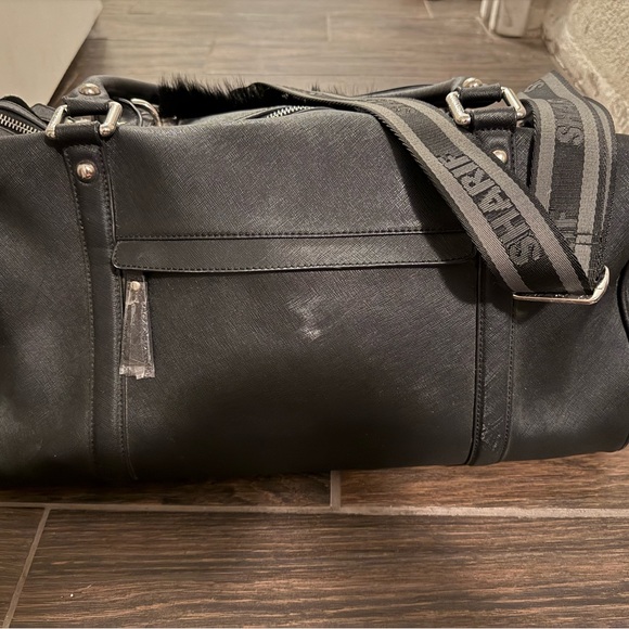 Sharif Black Mini Duffel Bag - Picture 3 of 6